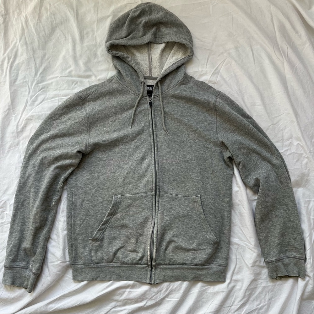 💿grey zip up hoodie💿